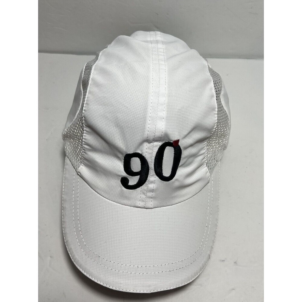 Vintage 90s White Hat Ball Cap ADJUSTABLE Unisex White Lightweight by Otto